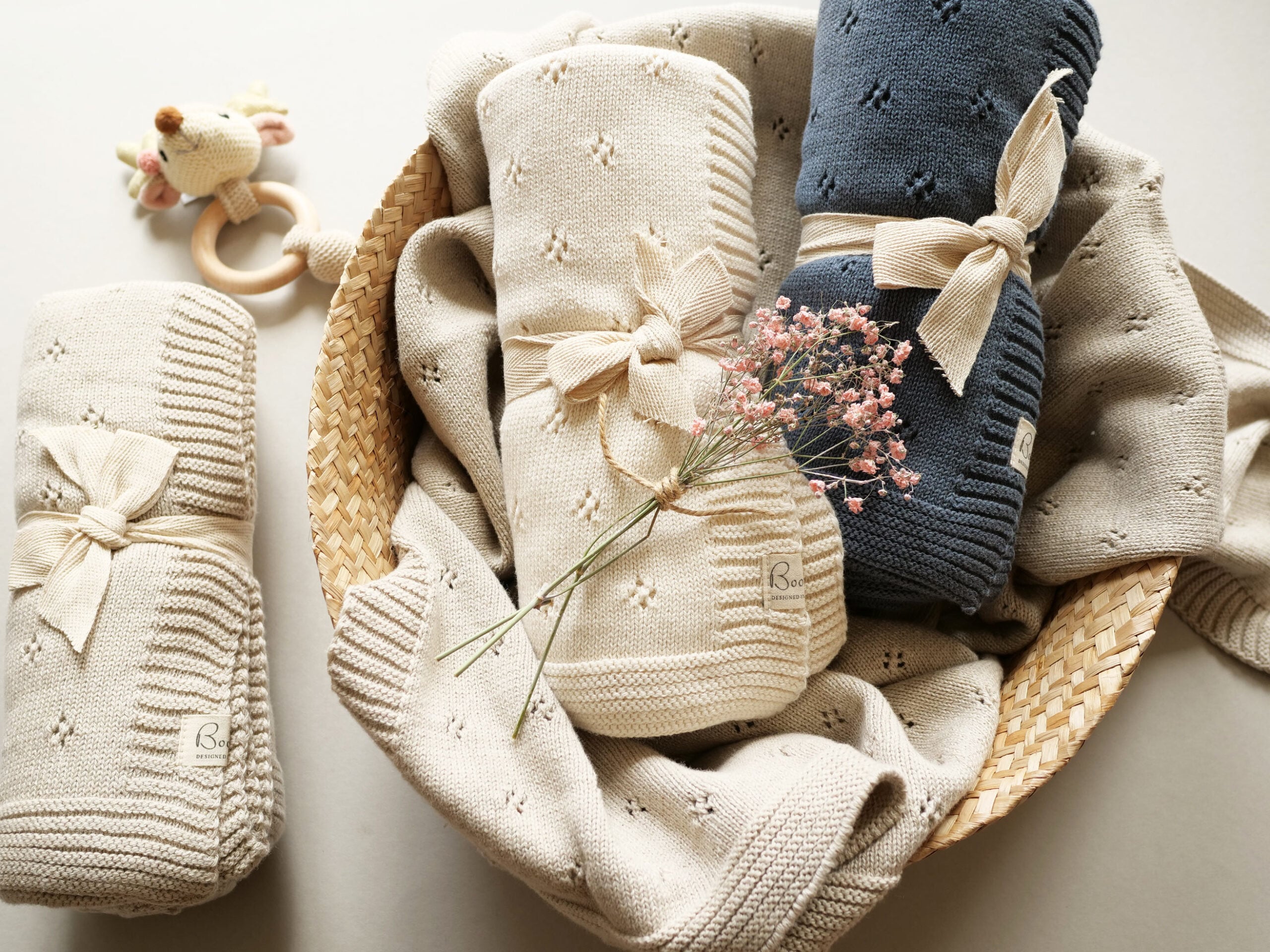 Babydecken leicht aus Biobaumwolle