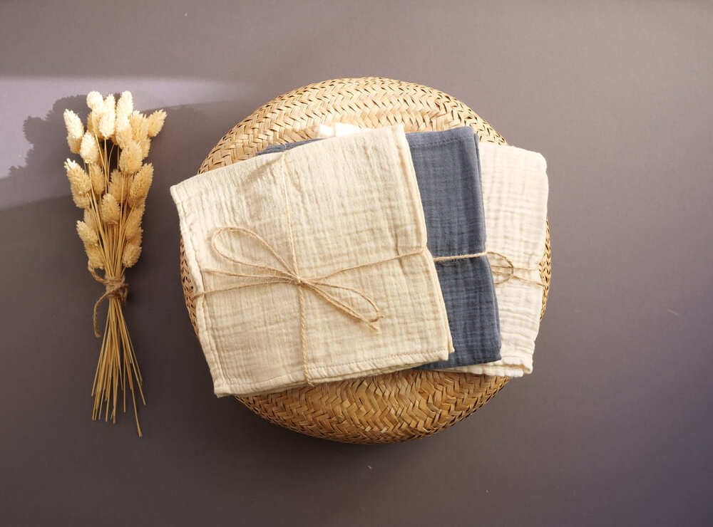 Dreierset Spucktücher klein und weich