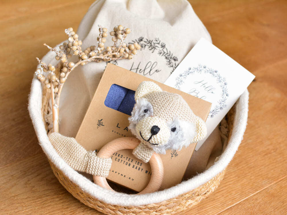 Babygeschenk für Jungen Greifling Waschbär