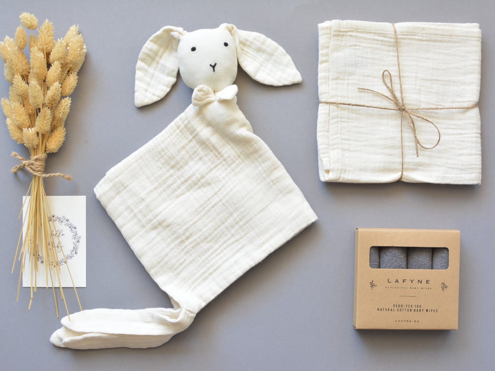 Babygeschenk beige Braun für die Geburt