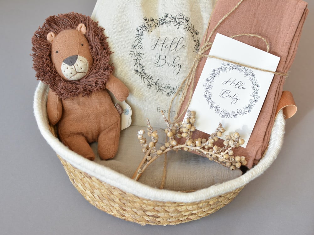 Süßes Babygeschenk im Set Löwe